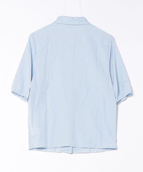Ritzy（リッツィー）の「パフスリーブ 5分袖ブラウス（シャツ/ブラウス・レディース・ブルー/ホワイト・M/L）」の14枚目の写真