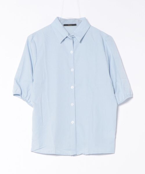 Ritzy（リッツィー）の「パフスリーブ 5分袖ブラウス（シャツ/ブラウス・レディース・ブルー/ホワイト・M/L）」の15枚目の写真