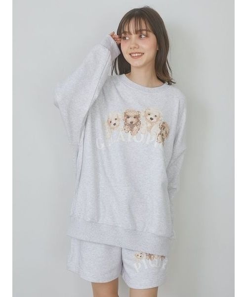 gelato pique トイプードル裏毛プルオーバー&ショートパンツ セール】【ラッピング済み】トイプードル裏毛プルオーバー
