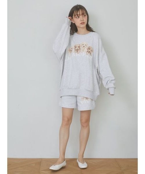 gelato pique トイプードル裏毛プルオーバー&ショートパンツ セール】【ラッピング済み】トイプードル裏毛プルオーバー