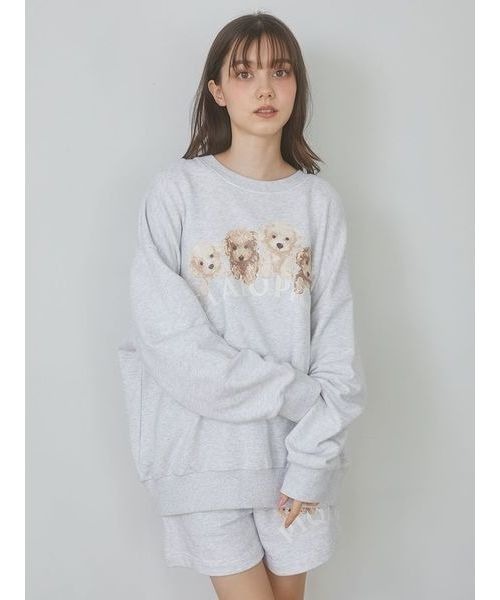 限定特価 ジェラートピケ　トイプードル　裏毛プルオーバー ショートパンツ セール】【ラッピング済み】トイプードル裏毛プルオーバー＆ショート