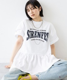 RAGEBLUE | カレッジロゴプリント/ぺプラムTシャツ(Tシャツ/カットソー)