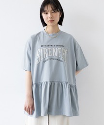 RAGEBLUE | カレッジロゴプリント/ぺプラムTシャツ(Tシャツ/カットソー)