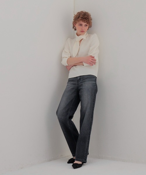 DRESSLAVE(ドレスレイブ)の「lavalliere blouse(ラバリエールブラウス)(シャツ/ブラウス・レディース・ホワイト/ブラック・38)」の10枚目の写真