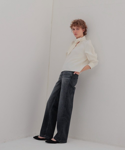DRESSLAVE(ドレスレイブ)の「lavalliere blouse(ラバリエールブラウス)(シャツ/ブラウス・レディース・ホワイト/ブラック・38)」の11枚目の写真