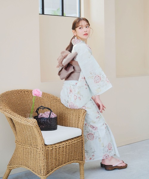 ♡ 完売商品 ♡ Sugar 浴衣3点セット 浴衣3点セット（浴衣・帯・下駄）（浴衣）｜sugar nine