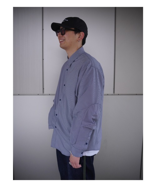 CMF OUTDOOR GARMENT（シーエムエフアウトドアガーメント）の「CMF OUTDOOR GARMENT/シーエムエフ アウトドアガーメント　SHOOTING SHIRTS シューティングシャツ（シャツ/ブラウス・メンズ・ネイビー・M/L）」の5枚目の写真
