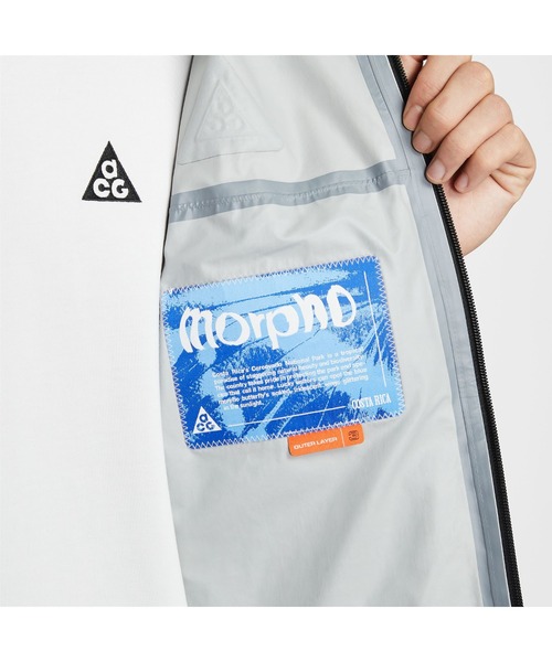 NIKE ACG（ナイキエィシージー）の「NIKE AS M ACG SFADV MORPHO RAIN JKT / ナイキ ACG SFADV MORPHO レイン ジャケット 【SP】（その他アウター・メンズ・ブラック・L/M/S/XXL/XL）」の12枚目の写真
