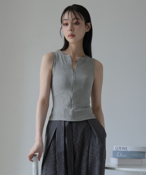 Ulysses(ユリシス)の「ジップデザインノースリーブ(タンクトップ・レディース・グレー/ブラック・S/M)」の20枚目の写真