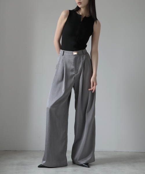 Ulysses(ユリシス)の「ジップデザインノースリーブ(タンクトップ・レディース・グレー/ブラック・S/M)」の5枚目の写真