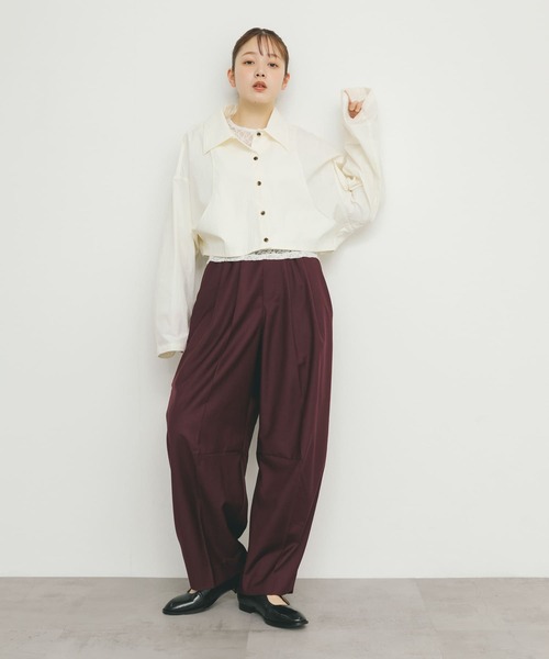 KBF（ケイビーエフ）の「カーブイージースラックス（その他パンツ・レディース・ネイビー/ボルドー/グレー・ONE）」の9枚目の写真