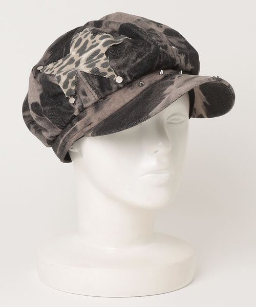 NOVESSEL（ノベセル）の「A'GEM/9 × .kom『NOVESSEL/ノベセル』パッチワークキャスケット（キャスケット・レディース・ブラック・FREE）」の6枚目の写真