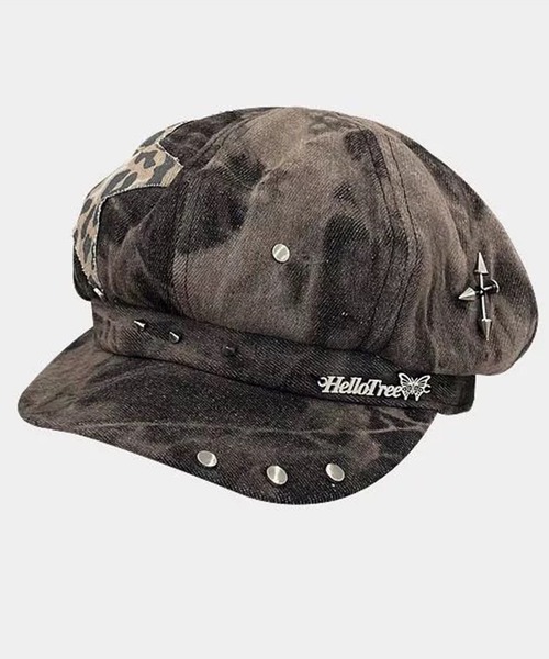 NOVESSEL（ノベセル）の「A'GEM/9 × .kom『NOVESSEL/ノベセル』パッチワークキャスケット（キャスケット・レディース・ブラック・FREE）」の4枚目の写真