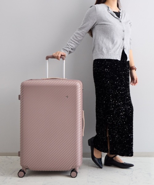 HaNT（ハント）の「スーツケース ココント 75L キャスターストッパー 05515（スーツケース/キャリーバッグ・レディース・ネイビー/イエロー/ピンク/モーブ系・FREE）」の13枚目の写真