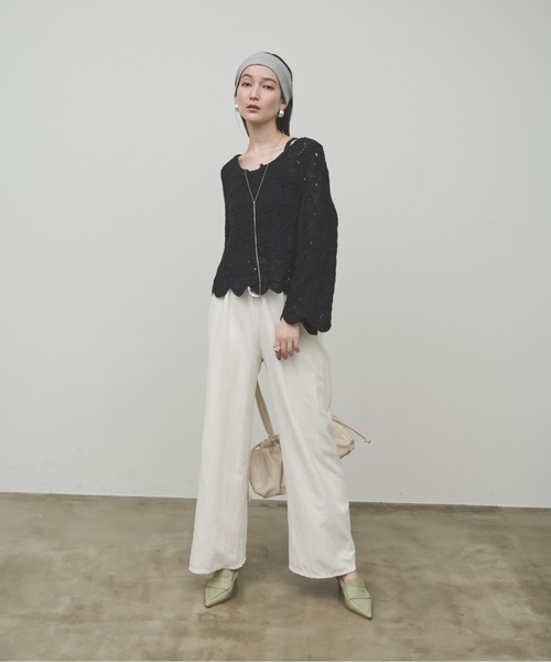 Lutim by u(ルチバイユー)の「Gathered mini Boston bag / ギャザーミニボストンバック(ボストンバッグ・レディース・ブラック/イエロー/ホワイト・FREE)」の22枚目の写真