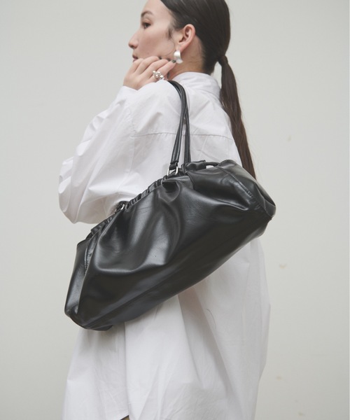 セール】Gathered mini Boston bag / ギャザーミニボストン