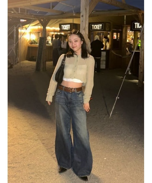 LAGUA GEM（ラグアジェム）の「HOPE LOOSEY BAGGY デニム（デニムパンツ・レディース・ライトブルー/ブルー・22inch/23inch/24inch/25inch/26inch）」の10枚目の写真