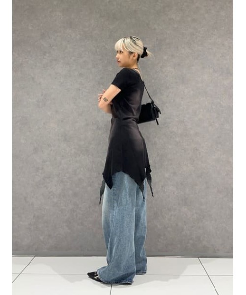 LAGUA GEM（ラグアジェム）の「HOPE LOOSEY BAGGY デニム（デニムパンツ・レディース・ライトブルー/ブルー・22inch/23inch/24inch/25inch/26inch）」の16枚目の写真