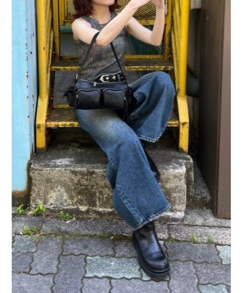 LAGUA GEM（ラグアジェム）の「HOPE LOOSEY BAGGY デニム（デニムパンツ・レディース・ライトブルー/ブルー・22inch/23inch/24inch/25inch/26inch）」の6枚目の写真