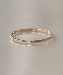 NOIR DE POUPEE(ノワールドプーペ)のK10 layer ring きざみ(リング)