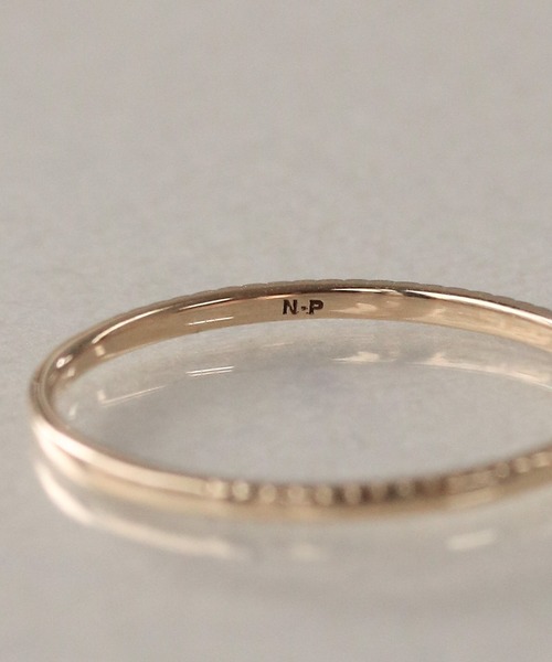 NOIR DE POUPEE(ノワールドプーペ)の「K10 layer ring きざみ(リング・レディース・ゴールド・#7/#9/#11/#13/#15)」の8枚目の写真