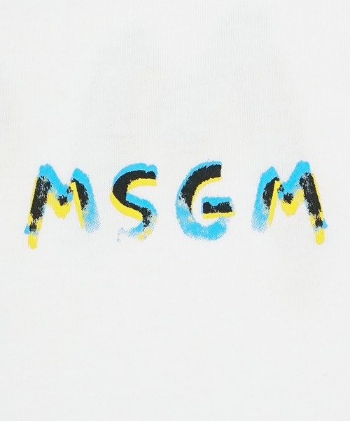 MSGM(エムエスジーエム)の「MSGM クレヨンロゴTシャツ(Tシャツ/カットソー・メンズ・ブラック/ホワイト・XS/M/L/XL/S)」の4枚目の写真