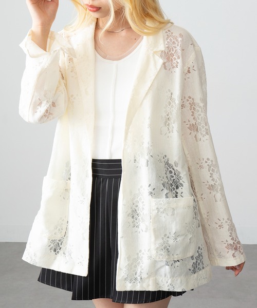 セール】【MAGASIN DE MODE Onjna】レーステーラードジャケット