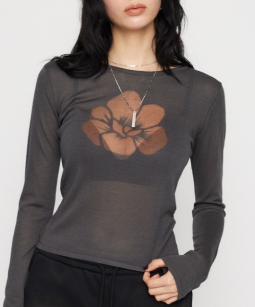 LAGUA GEM | FLOWER MESH ニット (ニット ) |SHEL'TTER WEBSTORE