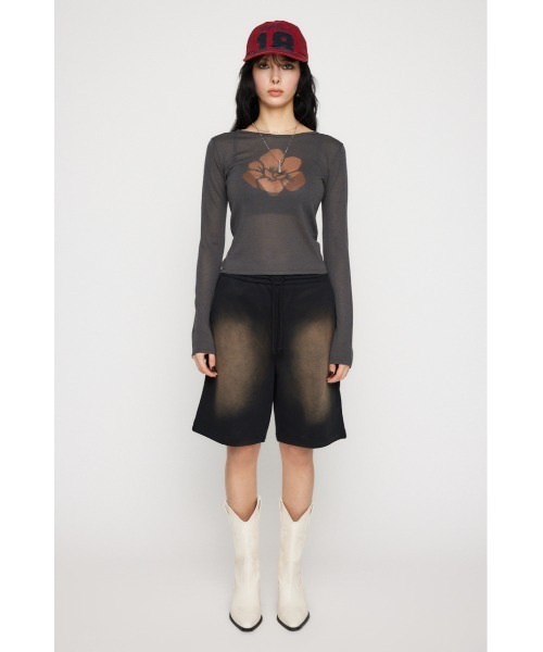 LAGUA GEM(ラグアジェム)の「FLOWER MESH ニット(ニット/セーター・レディース・ホワイト/カーキ/チャコールグレー・FREE)」の12枚目の写真