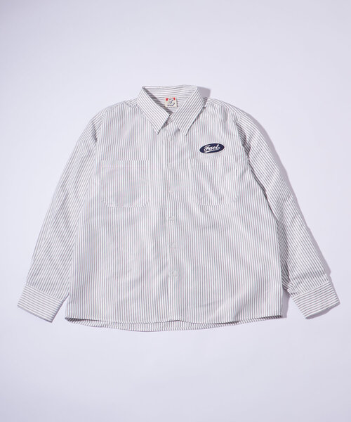 WHO'S WHO gallery（フーズフーギャラリー）の「【UNISEX/ユニセックス】COOPER FACTロゴワッペンシャツ（シャツ/ブラウス・レディース・ブラウン系その他/チャコールグレー/ホワイト/ブラウン・FREE）」の12枚目の写真