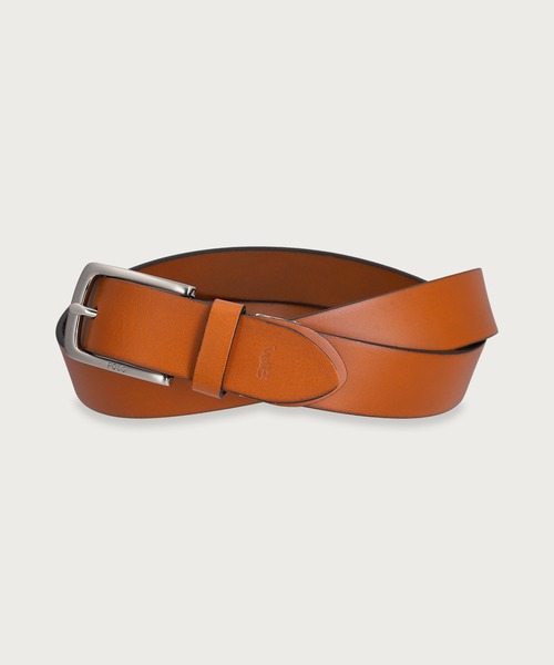 POLO RALPH LAUREN（ポロ ラルフ ローレン）の「オイルレザー 30mm カジュアルベルト（ベルト・メンズ・ライトブラウン/ブラック/ダークブラウン・FREE）」の3枚目の写真