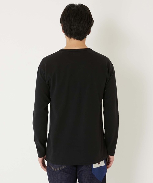 HOLLYWOOD RANCH MARKET(ハリウッドランチマーケット)の「ストレッチフライス コンフォータブル ロングスリーブ Tシャツ(Tシャツ/カットソー・メンズ・グレー/ホワイト/ダークネイビー/ブラック・SMALL/MEDIUM/LARGE/X-LARGE)」の22枚目の写真