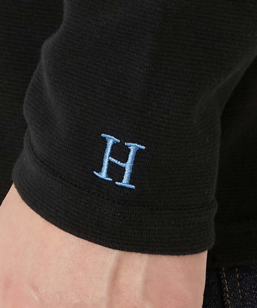 HOLLYWOOD RANCH MARKET(ハリウッドランチマーケット)の「ストレッチフライス コンフォータブル ロングスリーブ Tシャツ(Tシャツ/カットソー・メンズ・グレー/ホワイト/ダークネイビー/ブラック・SMALL/MEDIUM/LARGE/X-LARGE)」の19枚目の写真