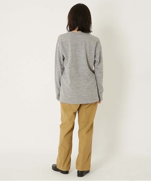 HOLLYWOOD RANCH MARKET(ハリウッドランチマーケット)の「ストレッチフライス コンフォータブル ロングスリーブ Tシャツ(Tシャツ/カットソー・メンズ・グレー/ホワイト/ダークネイビー/ブラック・SMALL/MEDIUM/LARGE/X-LARGE)」の17枚目の写真