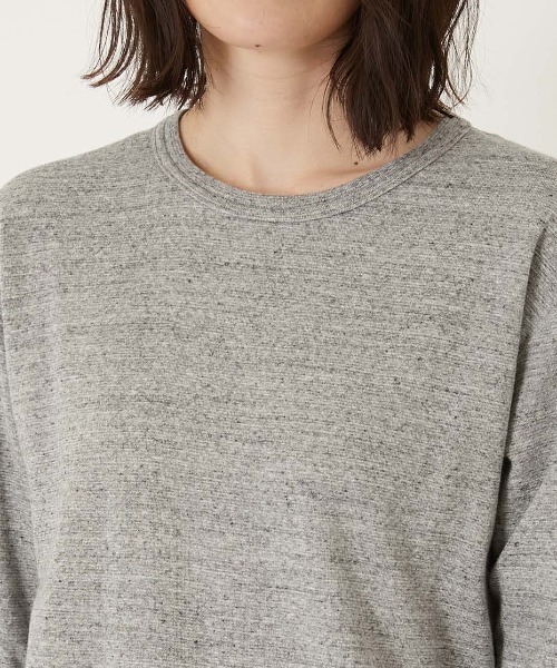 HOLLYWOOD RANCH MARKET(ハリウッドランチマーケット)の「ストレッチフライス コンフォータブル ロングスリーブ Tシャツ(Tシャツ/カットソー・メンズ・グレー/ホワイト/ダークネイビー/ブラック・SMALL/MEDIUM/LARGE/X-LARGE)」の12枚目の写真