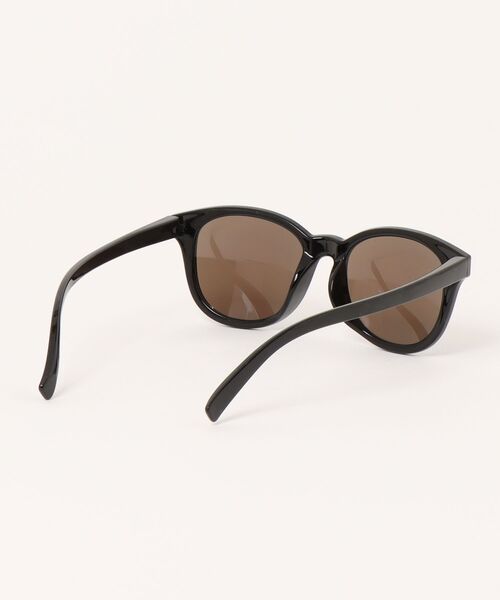 NEW ERA（ニューエラ）の「NEW ERA/ニューエラ サングラス ボストン スクエアレンズ シャイニーブラックフレーム ブルーミラーレンズ 14518159（サングラス・メンズ・ブラック×ブルー・FREE）」の3枚目の写真