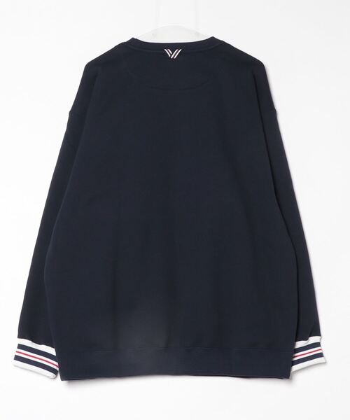 FILA HERITAGE（フィラヘリテージ）の「FILA HERITAGE CREW NECK SWEAT ロゴ刺繍 クルーネックスウェット（スウェット・メンズ・グレー/ネイビー・XL/L/M）」の12枚目の写真