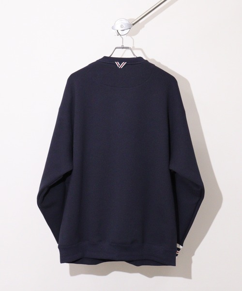 FILA HERITAGE（フィラヘリテージ）の「FILA HERITAGE CREW NECK SWEAT ロゴ刺繍 クルーネックスウェット（スウェット・メンズ・グレー/ネイビー・XL/L/M）」の14枚目の写真