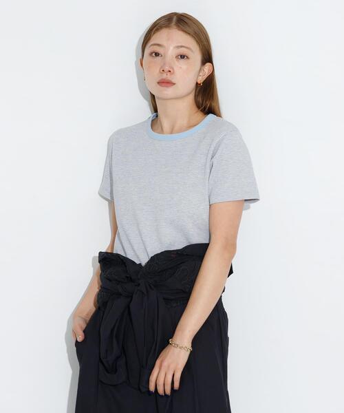 URBAN RESEARCH Sonny Label（アーバンリサーチサニーレーベル）の「JQベーシックコンパクトTシャツ（Tシャツ/カットソー・レディース・ブラック/ブルー系その他/グレー/ピンク・FREE）」の6枚目の写真