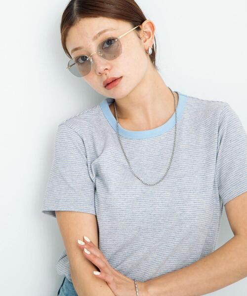 URBAN RESEARCH Sonny Label（アーバンリサーチサニーレーベル）の「JQベーシックコンパクトTシャツ（Tシャツ/カットソー・レディース・ブラック/ブルー系その他/グレー/ピンク・FREE）」の9枚目の写真