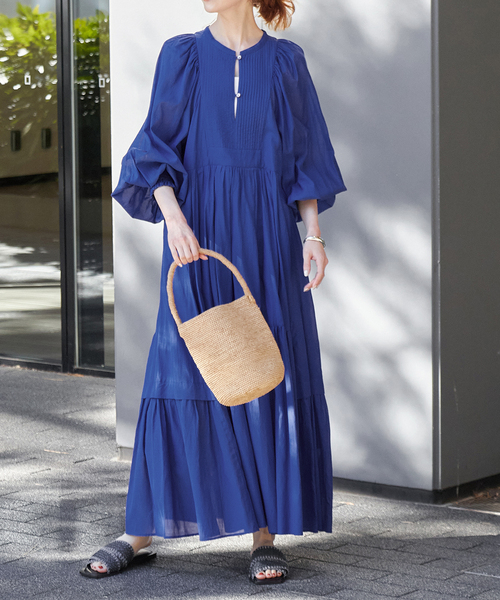 JOURNAL STANDARD（ジャーナルスタンダード）の「《追加2》オリエンタルマキシワンピース（ワンピース・レディース・ブラウン/ブルー/イエロー/ブラック・FREE）」の21枚目の写真