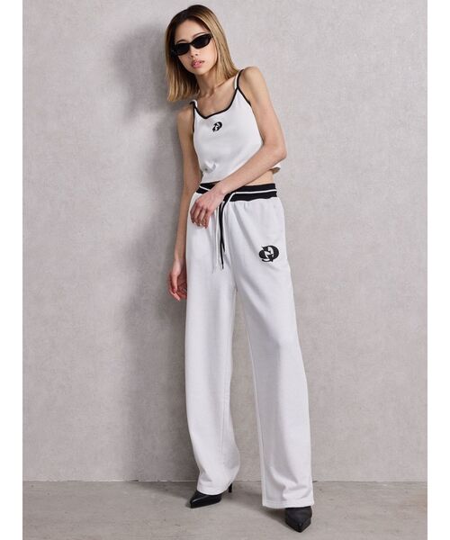 GYDA(ジェイダ)の「GD バイカラースウェットパンツ(スウェットパンツ・レディース・オフホワイト/ブラック/ベージュ・FREE)」の21枚目の写真