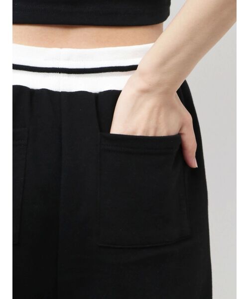 GYDA(ジェイダ)の「GD バイカラースウェットパンツ(スウェットパンツ・レディース・オフホワイト/ブラック/ベージュ・FREE)」の11枚目の写真