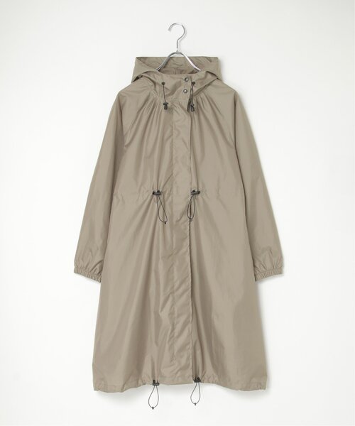 LBC（エルビーシー）の「【撥水】Wpc. ロングモッズ レインコート（レインコート/ポンチョ・レディース・オリーブ/ベージュ/グレー・FREE）」の2枚目の写真