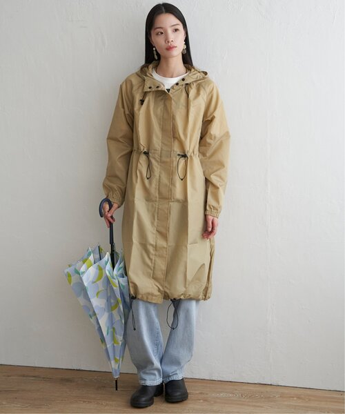 LBC（エルビーシー）の「【撥水】Wpc. ロングモッズ レインコート（レインコート/ポンチョ・レディース・オリーブ/ベージュ/グレー・FREE）」の8枚目の写真