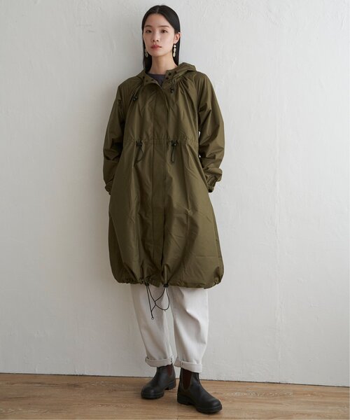 LBC（エルビーシー）の「【撥水】Wpc. ロングモッズ レインコート（レインコート/ポンチョ・レディース・オリーブ/ベージュ/グレー・FREE）」の12枚目の写真
