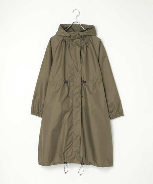 LBC（エルビーシー）の「【撥水】Wpc. ロングモッズ レインコート（レインコート/ポンチョ・レディース・オリーブ/ベージュ/グレー・FREE）」の6枚目の写真
