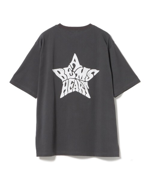 BEAMS HEART(ビームスハート)の「【ユニセックス】ハート スター バックプリント Tシャツ(Tシャツ/カットソー・メンズ・ホワイト/チャコールグレー・SMALL/MEDIUM/LARGE/X-LARGE)」の13枚目の写真