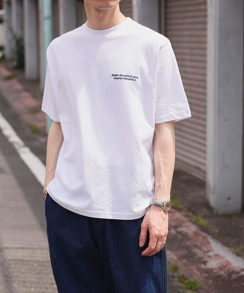 BEAMS HEART（ビームスハート）の「【ユニセックス】ハート スター バックプリント Tシャツ（Tシャツ/カットソー・メンズ・チャコールグレー/ホワイト・MEDIUM/SMALL/X-LARGE/LARGE）」の14枚目の写真