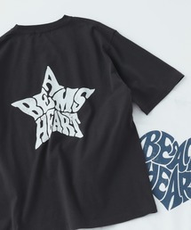 BEAMS HEART | 【ユニセックス】ハート スター バックプリント Tシャツ(Tシャツ/カットソー)